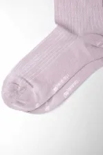 Mısırlı Kadın Merserize Tekli Soket Çorap Pastel Pembe