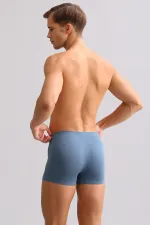 Mısırlı BAMBU ZEUS LUXURY Regular Fit Metal Armalı Boxer Gece Mavisi