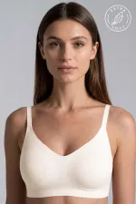 Egyptian Laser Cut Bra, Ecru Egyptian Laser Cut Bra, Ecru