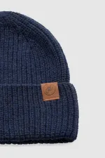 Unisex Yün Bere Eldiven Takımı - Milda Lacivert