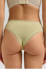 Nuisette en dentelle modale égyptienne jaune clair