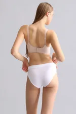 Mısırlı Modal By TENCEL HERA Gizli Lastikli Brazillian 3'Lü Külot Beyaz