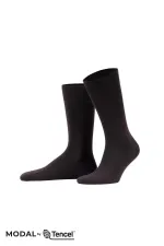 Chaussettes ergonomiques à une seule chaussette en modal pour homme, marron, de fabrication égyptienne