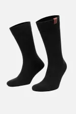 Mısırlı Erkek Kuzu Yünü (Lambswool) Tekli Soket Çorap Siyah