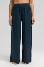 Women's Knitted Draped Trousers Anthracite