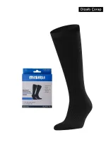 Mısırlı Unisex Mikrofiber Özel Sıkılaştırıcı Teknolojiyle Uçuş Ve Pilot Çorabı Siyah
