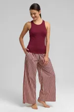 Débardeur camisole pour femme égyptienne, bordeaux