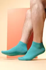 Mısırlı Erkek Pamuklu Tekli Yazlık Patik Çorap Mavi