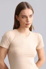 Mısırlı Modal By TENCEL VICTORIA V-Neck Undershirt / T-Shirt Ten