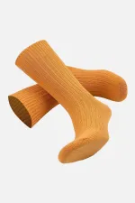 Mısırlı Unisex Pamuklu Bio Cotton Kışlık Soket Çorap Turuncu