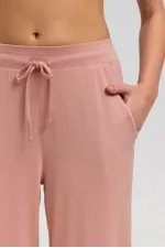 Mısırlı Kadın Pamuk Kapri Pijama Somon