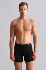 Modal By TENCEL SPARTACUS PLUS PERFORMANCE Long Boxer Shorts Black (from Egypt)