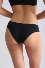 Culotte invisible égyptienne noire découpée au laser