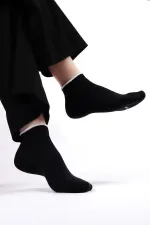 Mısırlı Kadın Modal Tekli Yazlık Sneaker Çorap Siyah