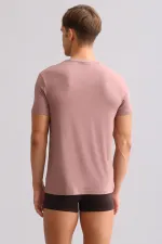 Mısırlı ORGANIC Pamuklu ZEUS LUXURY Regular Fit Bisiklet Yaka Fanila / T-Shirt Lavender
