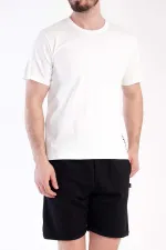 Mısırlı Men's Cotton Short-Sleeve Pajama Set White