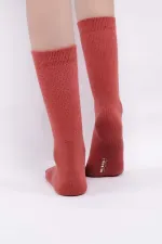 Chaussettes courtes pour femmes égyptiennes, contenant 10 % d'argent, couleur tuile