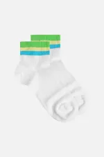 Chaussettes courtes d'été blanches en coton biologique pour femmes égyptiennes