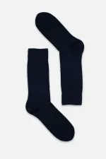 Mısırlı Men's Mercerized Single Summer Ankle Socks Dark Navy