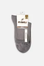Mısırlı Kadın Merserize Tekli Soket Çorap Gri