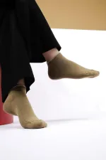 Mısırlı Kadın Modal Tekli Yazlık Sneaker Çorap Yeşil