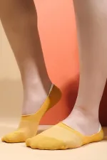Mısırlı Kadın Modal Tekli Yazlık Babet Çorap Sarı