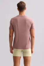 Mısırlı BAMBU ZEUS LUXURY Regular Fit V Yaka Fanila / T-Shirt Lavender