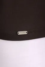 Mısırlı ORGANIC Cotton ZEUS LUXURY Regular Fit V-Neck Athletic Tank Top/T-Shirt Brown