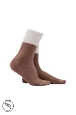 Mısırlı Kadın Soft Peluş Termal 6 Çift Kutulu Soket Çorap Çok Renkli