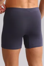 Mısırlı BAMBU ZEUS LUXURY Regular Fit Metal Armalı Long Boxer Antrasit