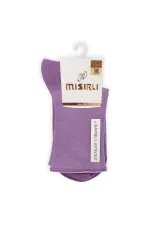 Chaussettes égyptiennes en bambou pour femmes diabétiques, sans élastique, violettes
