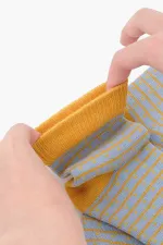 Mısırlı Unisex Pamuklu 3 Çift Çocuk Soket Çorap Çok Renkli