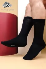 Chaussettes homme à une seule douille en argent 10 %, bleu marine