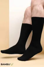 Coffret de 6 paires de chaussettes basses pour homme BAMBU, noires