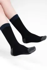 Mısırlı Women's Lambswool Single Socket Socks Black