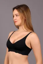 Mısırlı New Bra Balensiz Hayalet Sütyen Siyah