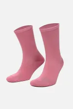 Chaussettes roses en coton biologique égyptien pour femmes