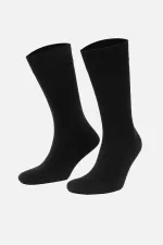 Mısırlı Erkek Organik Pamuklu Tekli Soket Çorap Siyah