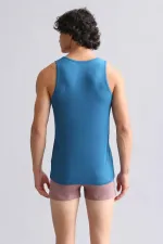 Mısırlı BAMBU HERCULES Slim Fit Basic Atlet Petrol