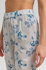 Mısırlı Women's Cotton Pajama Bottoms White