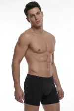 Boxer long Silverman Silver pour homme, couleur noire, style égyptien.