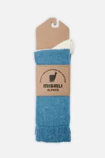 Chaussettes simples en laine d'alpaga pour homme, turquoise, d'origine égyptienne