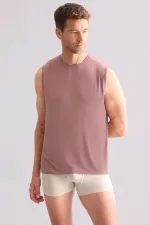 Mısırlı BAMBU ZEUS Regular Fit Bisiklet Yaka Sporcu Atlet / T-Shirt Lavender