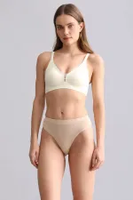 Mısırlı Modal By TENCEL HERA Gizli Lastikli 3'Lü Tanga Ten Rengi
