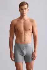 Mısırlı Modal By TENCEL SPARTACUS PLUS PERFORMANCE Long Boxer Grey Melange