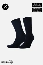 Egyptian Unisex Bamboo Flight and Pilot Socks with Special Tightening Technology, Navy Blue Egyptian Unisex Bamboo Flight and Pilot Socks with Special Tightening Technology, Navy Blue