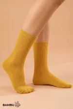 Egyptian Unisex Bamboo Flight and Pilot Socks with Special Tightening Technology Mustard Egyptian Unisex Bamboo Flight and Pilot Socks with Special Tightening Technology Mustard