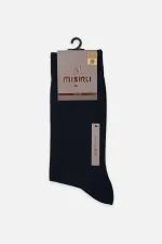 Mısırlı Men's Mercerized Single Summer Ankle Socks Dark Navy