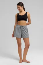 Short corset égyptien gris chiné