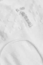 Mısırlı Kadın Pamuklu Tekli Yazlık Babet Çorap Beyaz